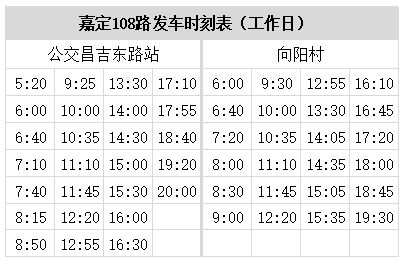 嘉定64路最新时刻表